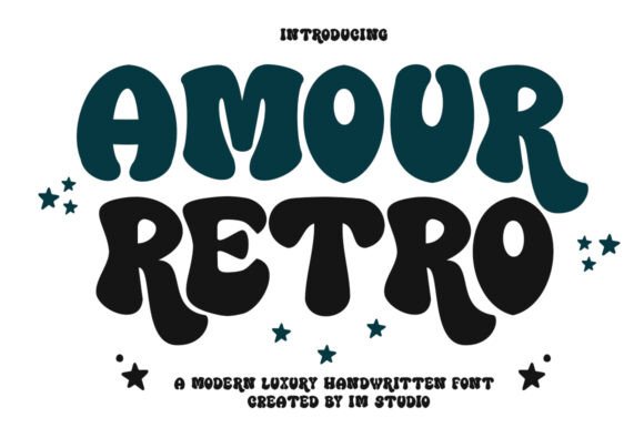 Amour Retro Typeface for Bold Editorial Design