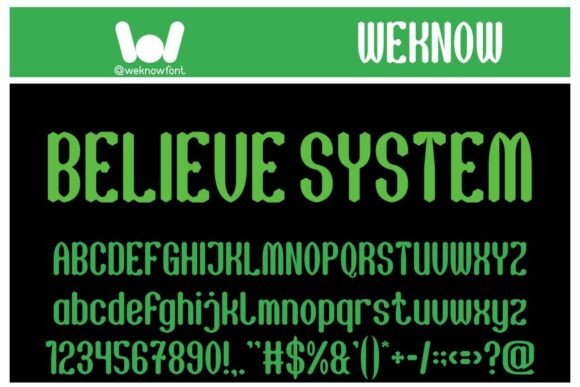 Believe System Font for Modern Branding