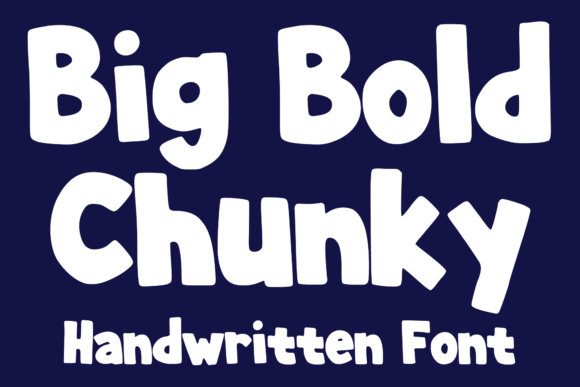 Big Bold Chunky Typeface for Editorial Design