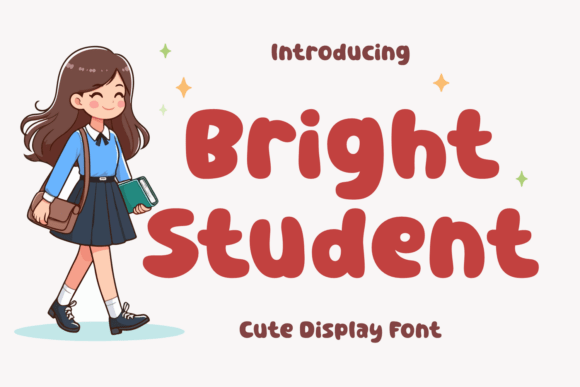 Bright Student Font for Friendly Business Branding