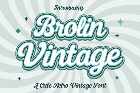 Brolin Vintage: A Retro Display Font for Editorial Design
