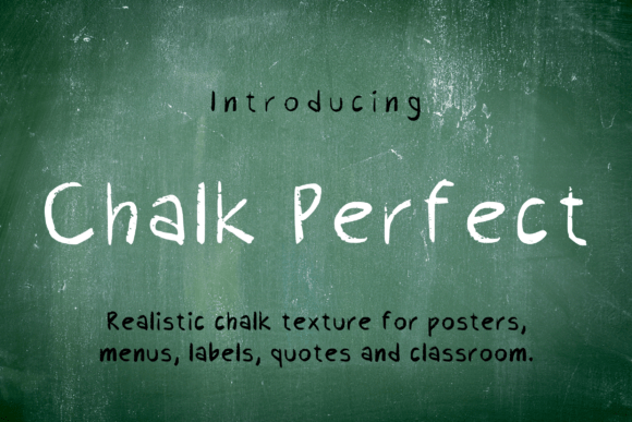 Chalk Perfect: A Hand-Drawn Display Font for Authentic Branding