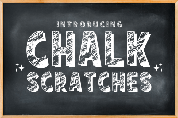 Chalk Scratches Font for Bold Maker Branding