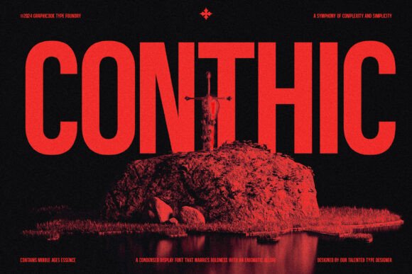 Conthic Font for Bold Handmade Branding