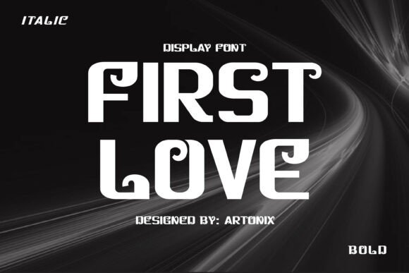 First Love: A Romantic Display Font for Crafters