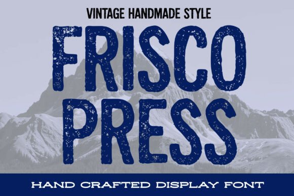 Frisco Press: A Vintage Display Font for Editorial Design