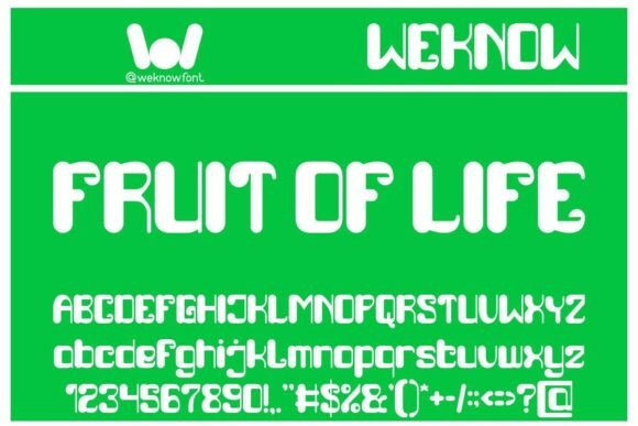 Fruit of Life: A Modern Display Font for Branding