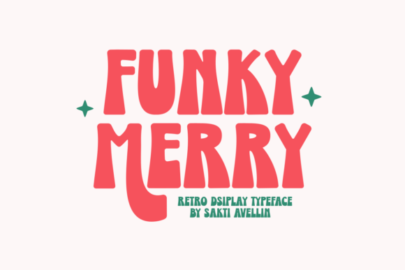 Funky Merry: A Retro Display Font for Bold Editorial Design