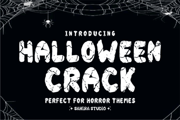 Halloween Crack Font for Spooky Crafts