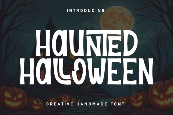 Haunted Halloween Display Font for Web Design