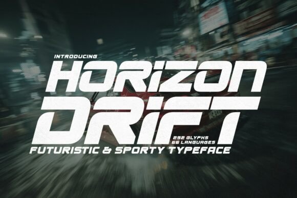 Horizon Drift Typeface for Bold Maker Brands