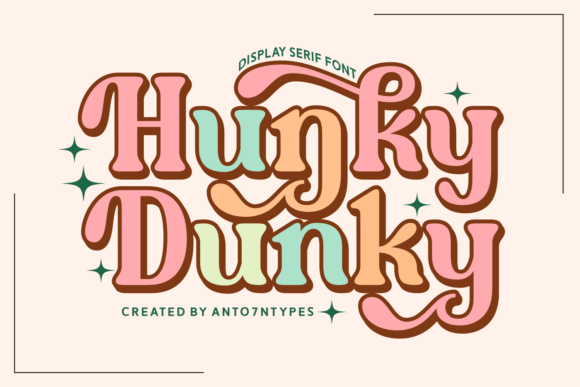 Hunky Dunky: A Groovy Display Font for Bold Branding