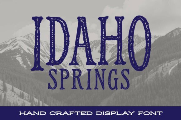 Idaho Springs: A Rugged Display Font for Authentic Brands