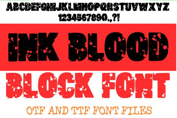 Ink Blood Font for Bold Business Branding
