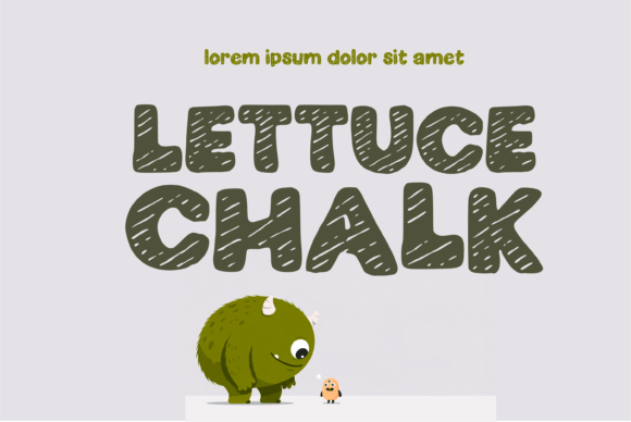 Lettuce Chalk: A Bold Display Font for Creative Projects