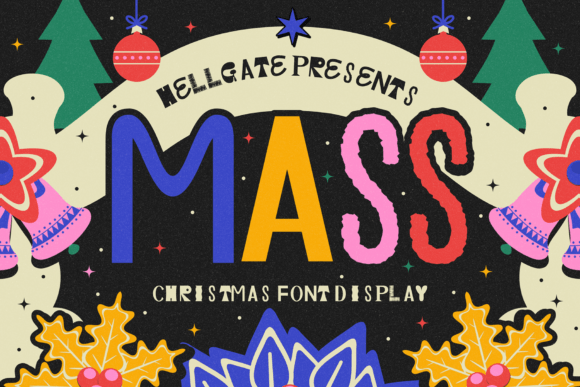Mass: A Playful Christmas Display Font for Web Design
