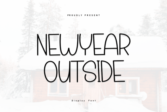 Newyear Outside: A Quirky Display Font for Web Design