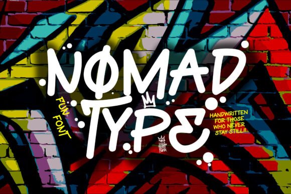 Nomad Type: A Bold Handwritten Display Font for Web Design