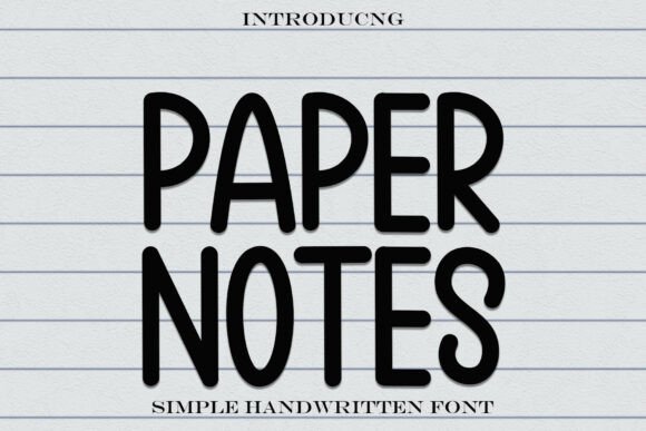 Paper Notes: A Sweet Handwritten Font for Web Design