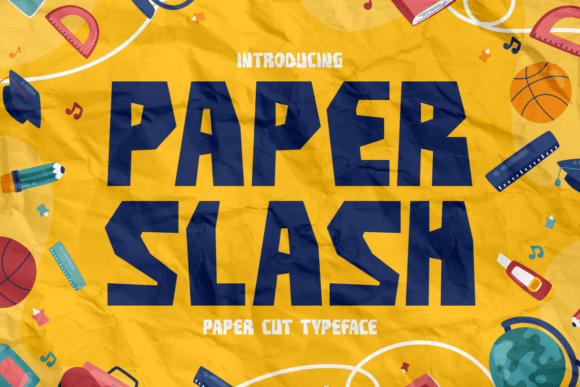Paper Slash: The Bold Paper Cut Typeface for Crafters