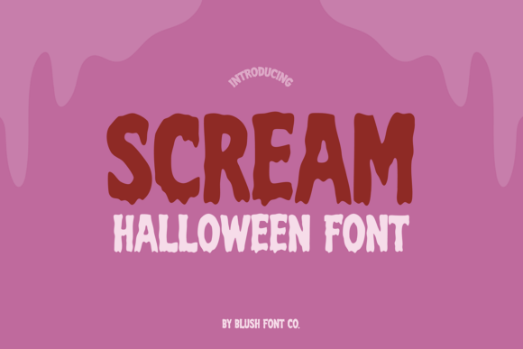 Scream Halloween Font for Spooky Branding