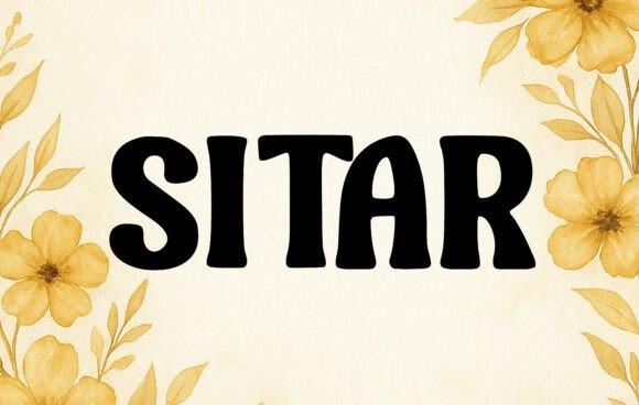Sitar: A Retro Display Font for Makers