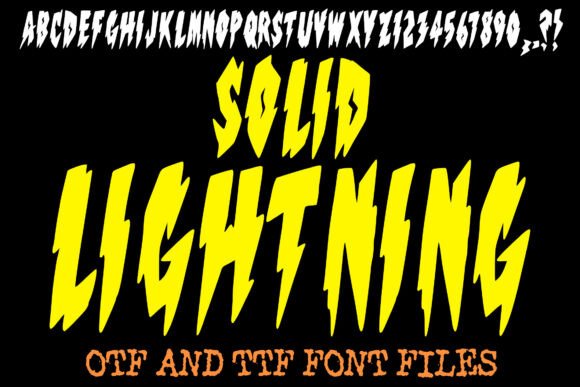 Solid Lightning Typeface for Bold Branding