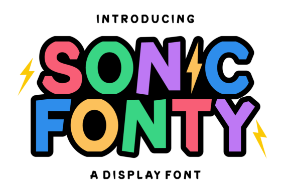Sonic Fonty Typeface for Creative Business Branding