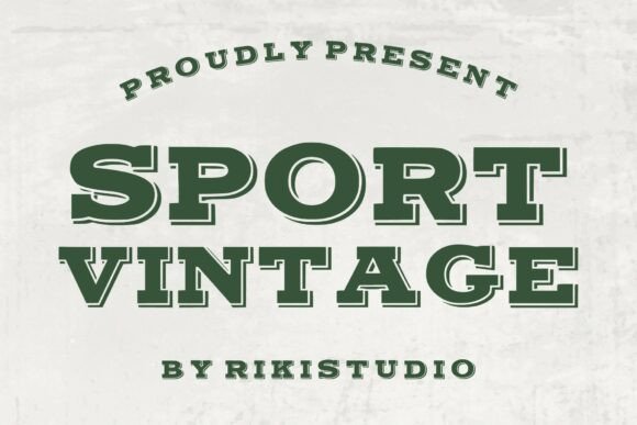 Sport Vintage Typeface for Bold Editorial Design