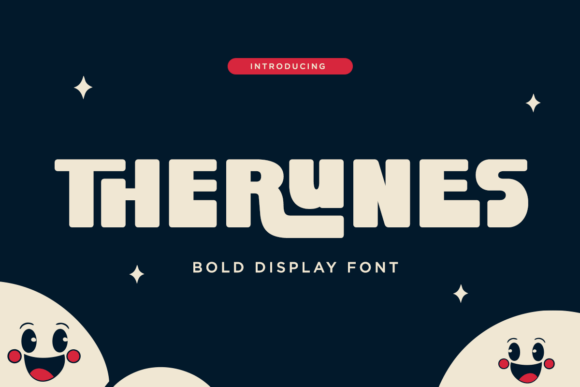 Therunes: Bold Display Font for Retro-Futuristic Branding
