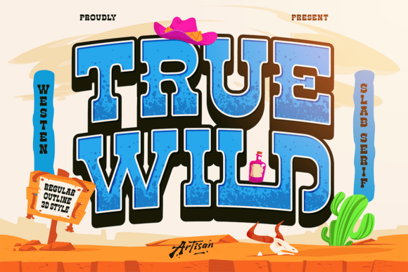 Truewild: A Bold Western Typeface for Modern Web Design
