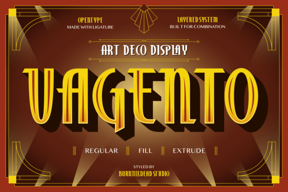 Vagento Art Deco Font for Elegant Branding