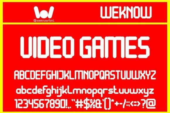 Video Games Typeface for Modern Branding