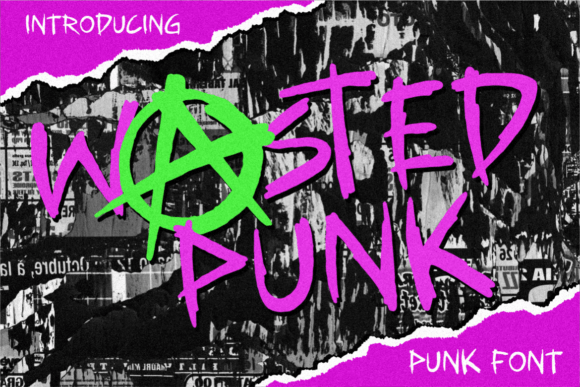 Wasted Punk Typeface for Bold Maker Designs