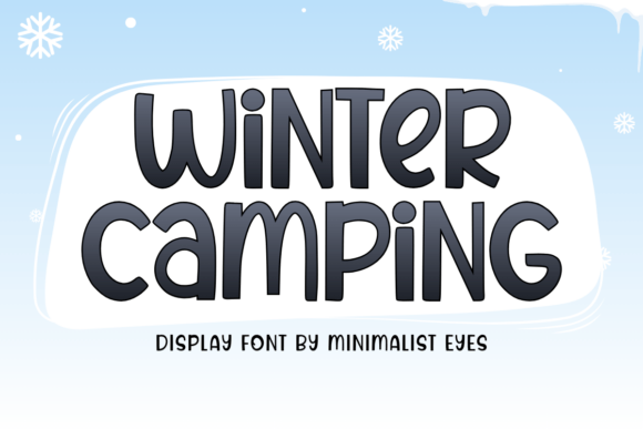 Winter Camping Font for Cozy Handmade Designs