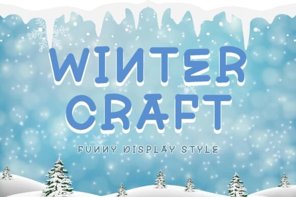 Winter Craft Typeface for Cozy Handmade Designs